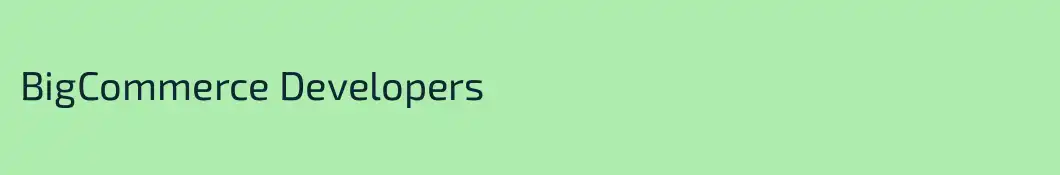 BigCommerce Developers